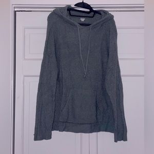 Aerie Green Waffle Knit Hoodie